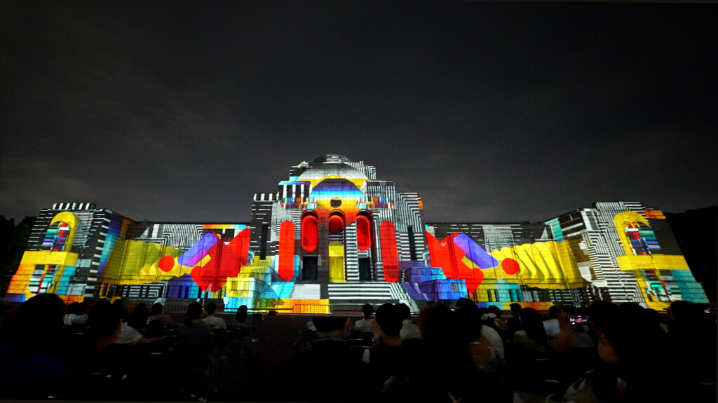 9月開催時の様子/グランプリ受賞作品：チーム名EPER DIGITAL、作品タイトルElemental constructions